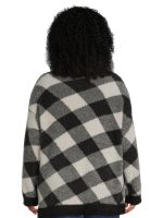Terra & Sky Women's Plus Size Eyelash Knit Pullover Sweater, Midweight - Image 6