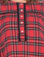 Ashford & Brooks Women's Flannel Plaid Long Sleeve Nightgown - Image 5
