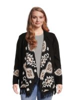 No Boundaries Juniors Plus Size Southwest Patterned Duster Cardigan, Sizes 1X-4X